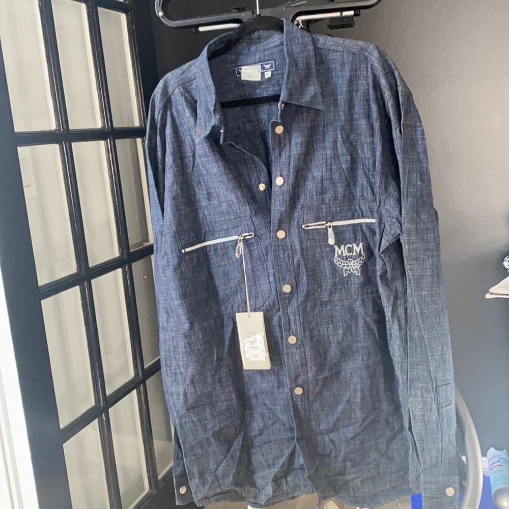 Denim men’s mcm shirt .